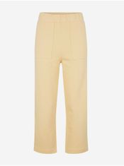 Tom Tailor Žluté dámské zkrácené široké kalhoty Tom Tailor 46