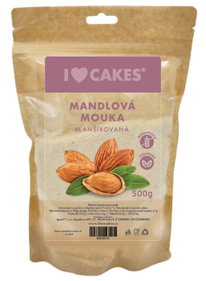 I love cakes Mandlová mouka BLANŠÍROVANÁ 500g