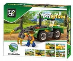 Blocki Traktor MyFarm s pluhem 85 prvků