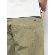 OMBRE Pánské volnočasové šortky KEATON khaki barva MDN19534 S