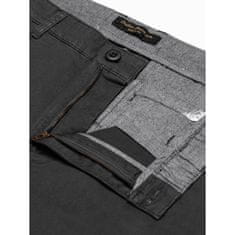 OMBRE Pánské volnočasové šortky ERICK černé MDN20190 S