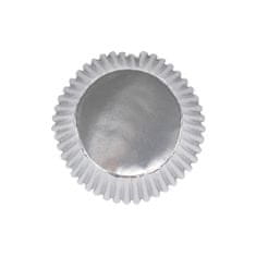 PME Stříbrné metalické košičky na cupcake, 30ks 