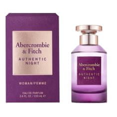Abercrombie & Fitch Authentic Night Woman parfémovaná voda ve spreji 100ml