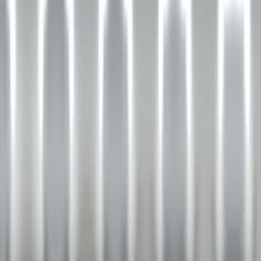 shumee Střešní panely 36 ks práškově lakovaná ocel stříbrné 80 x 36 cm