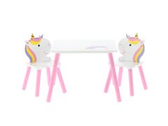 ShopJK Dětský stolek se židlemi lily 55x55x43 cm