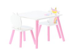 ShopJK Dětský stolek se židlemi lily 55x55x43 cm