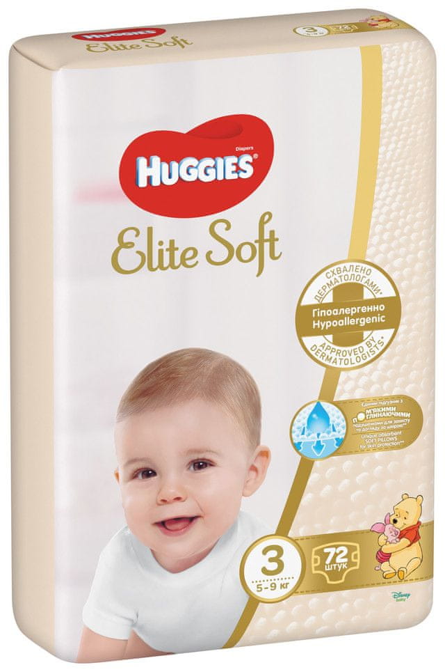 Huggies Elite Soft č.3 - 72ks