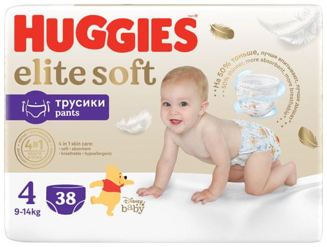 Levně Huggies Elite Soft Pants č.4 - 38ks