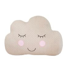 Dětský polštářek Sweet Dreams Cloud béžový 30 x 25 cm