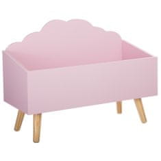 Úložný box na hračky 58 x 28 x 45 cm růžový