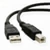USB kabel USB B - USB 2.0 A M/ M, 1, 8 m (CC62018)