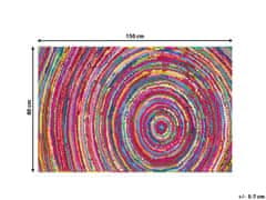 Beliani Pestrý bavlněný koberec 80x150 cm MALATYA