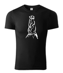 Fenomeno Dětské tričko Surikata - černé Velikost: 110 cm/4 roky