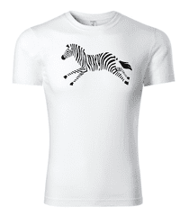 Fenomeno Dětské tričko Zebra - bílé Velikost: 134 cm/ 8 let