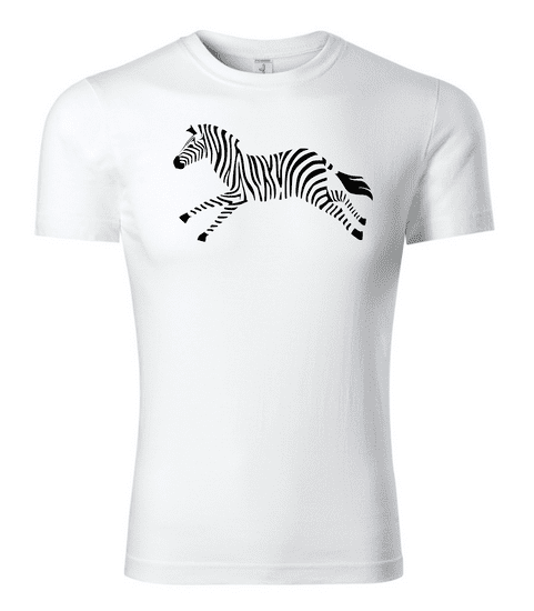 Fenomeno Dětské tričko Zebra - bílé Velikost: 110 cm/4 roky