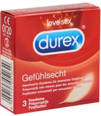 Durex Durex, Gefuhlsecht, Kondomy, 3 kusy