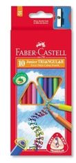 Faber-Castell Faber-Castell, Trojhranné tužky Jumbo + ořezávátko, 10 kusů