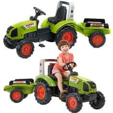 Falk Velký pedálový traktor FALK Claas s přívěsem na 3 roky
