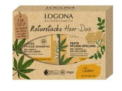 LOGONA Logona, Sada přírodní vlasové kosmetiky, organické konopí a květ černého bezu, 1 kus
