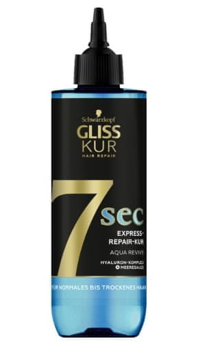 Gliss Kur Gliss Kur, 7 sec Express-Repair, Aqua Revive, vlasová kúra, 200 ml