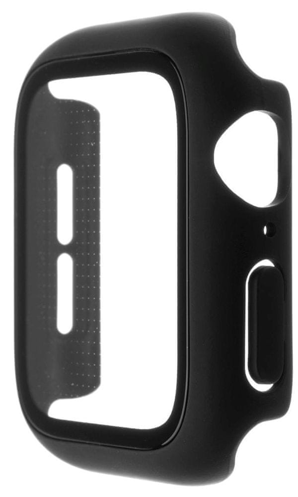 FIXED Ochranné pouzdro Pure+ s temperovaným sklem pro Apple Watch 45mm FIXPUW+-818-BK, černé