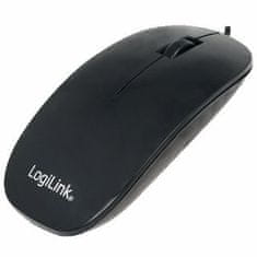 LogiLink Myš optická ID0063 Slim 1000 DPI černá