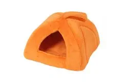 O´ lala Pets Domeček iglú 35 x 35 cm, pelíšek pro psy a kočky A30, oranžová
