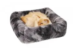 O´ lala Pets Pelíšek pro psy a kočky Cube Fox 56x56 cm šedý melír Doprodej