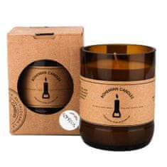 AROMKA Přírodní vonná svíčka sójová - AROMKA - Pivní láhev v krabičce, 150 ml Vůně: Kopřiva