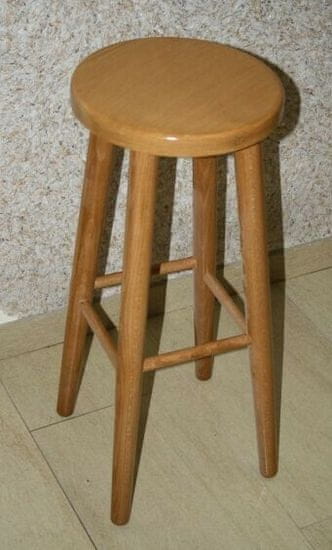eoshop Buková stolička o výšce 73 cm (Barva dřeva: Ořech)