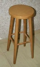 eoshop Buková stolička o výšce 73 cm (Barva dřeva: Dub)