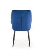 Halmar Čalouněná jídelní židle K432, tmavě modrá