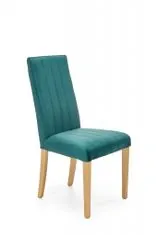 Halmar Čalouněná jídelní židle DIEGO 3, tmavě zelená, buk