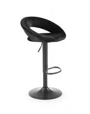 Halmar Barová židle H102, černá, látka / kov