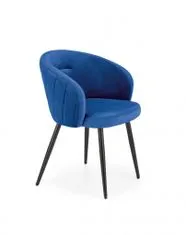 Halmar Čalouněná jídelní židle K430, tmavě modrá