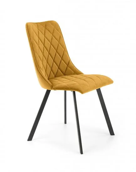 Halmar Čalouněná jídelní židle K450, žlutá