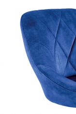 Halmar Barová židle H101, modrá, látka / kov
