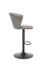 Halmar Barová židle H104, šedá, látka / kov