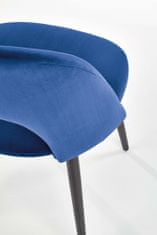 Halmar Čalouněná jídelní židle K384, tmavě modrá