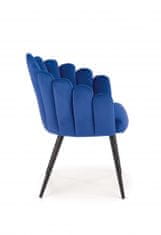 Halmar Čalouněná jídelní židle K410, tmavě modrá