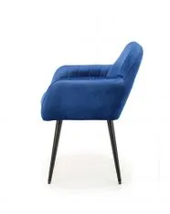 Halmar Čalouněná jídelní židle K429, tmavě modrá