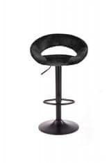 Halmar Barová židle H102, černá, látka / kov