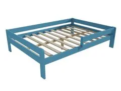 eoshop Dětská postel se zábranou VMK003C KIDS (Barva dřeva: barva modrá, Rozměr: 140 x 200 cm)