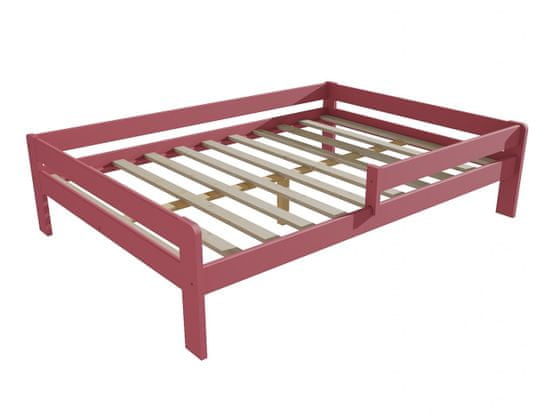 eoshop Dětská postel se zábranou VMK003C KIDS (Barva dřeva: barva růžová, Rozměr: 140 x 200 cm)