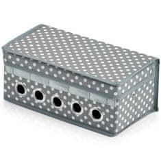 Zeller Úložný box pro dárkové příslušenství v šedé barvě, 29x12 cm