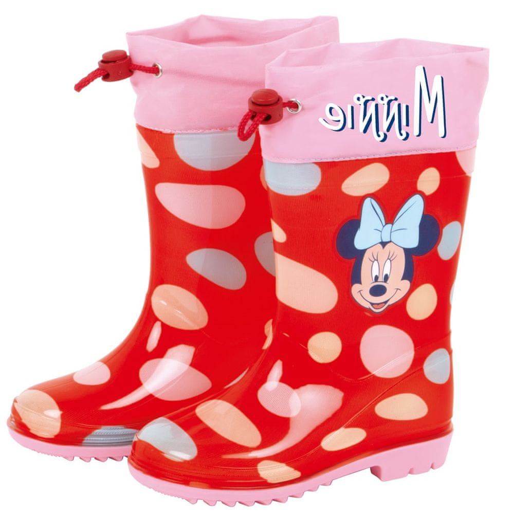 Disney dívčí holínky Minnie Mouse WD14739 červená 24