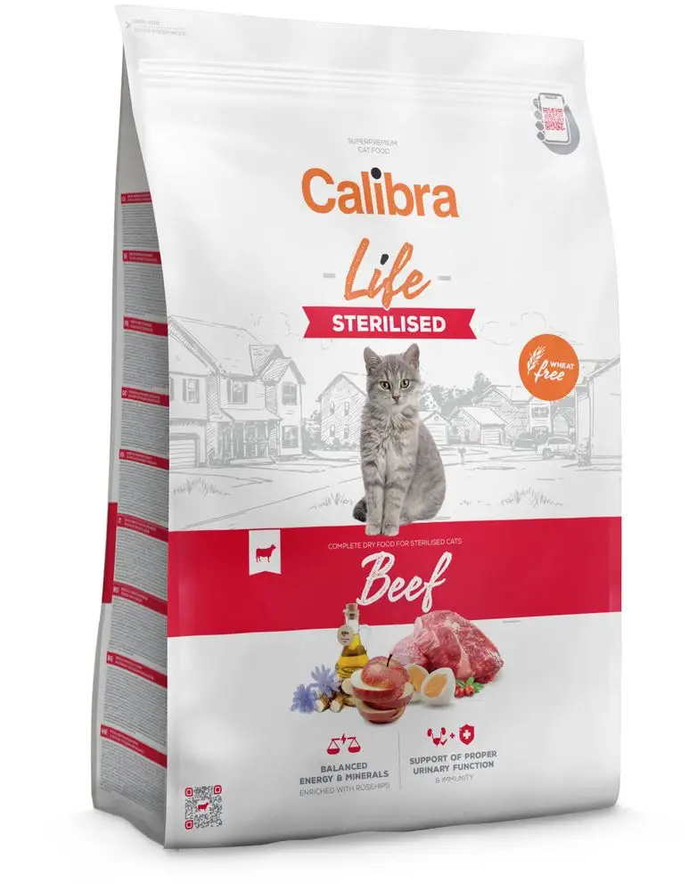 Levně Calibra Cat Life Sterilised Beef 6 kg