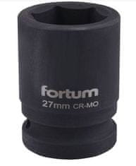 Fortum Hlavice nástrčná (4703027) hlavice nástrčná rázová, 3/4“, 27mm, L 52mm, CrMoV