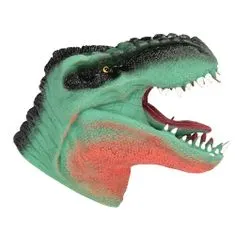 Dino World Tyrannosaurus Rex na ruku ASST, Zeleno-hnědý, silikonový
