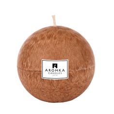 AROMKA Přírodní vonná svíčka palmová - AROMKA - Koule, 10 cm Vůně: Aloe Vera